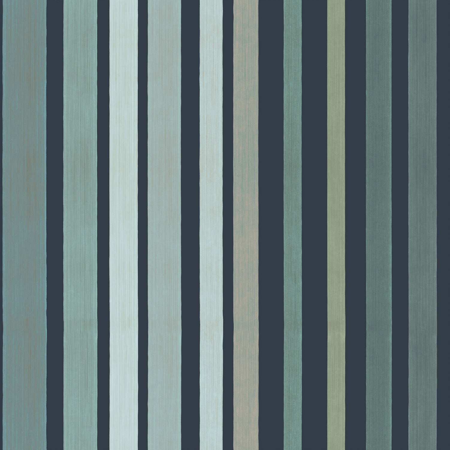 Cole & Son Carousel Stripe wallpaper - Frosty Green