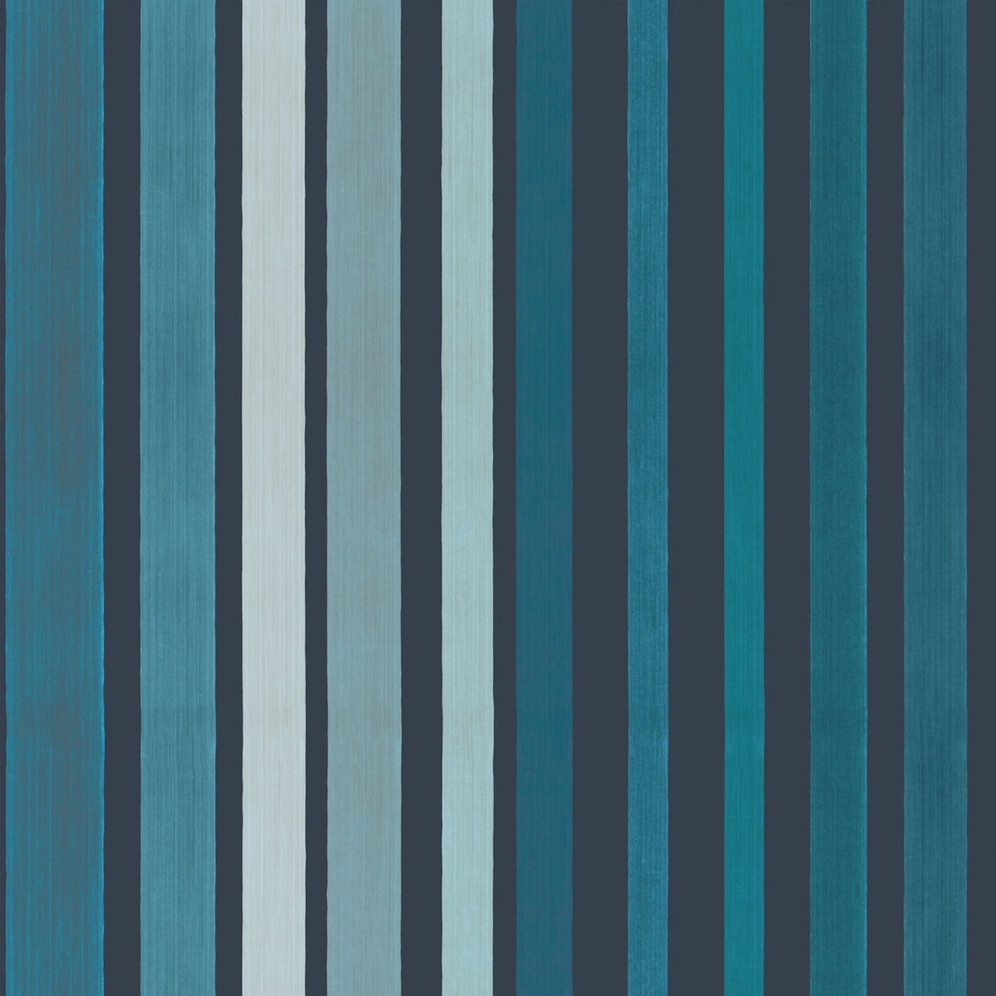 Cole & Son Carousel Stripe - Petrol on Ink