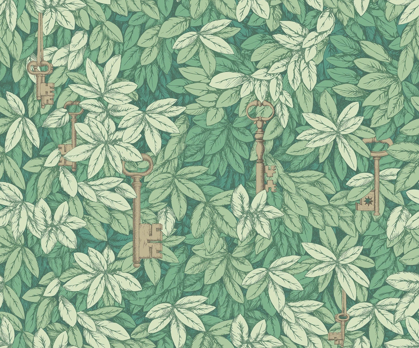 Cole & Son Chiavi Segrete - Forest Green