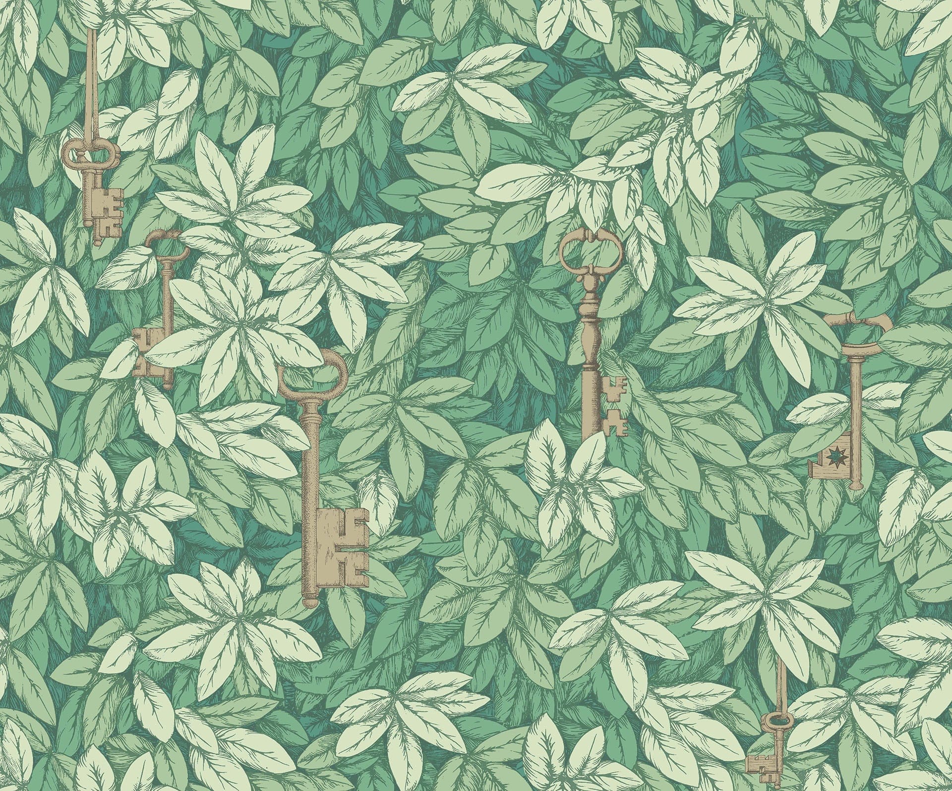 Cole & Son Chiavi Segrete - Forest Green