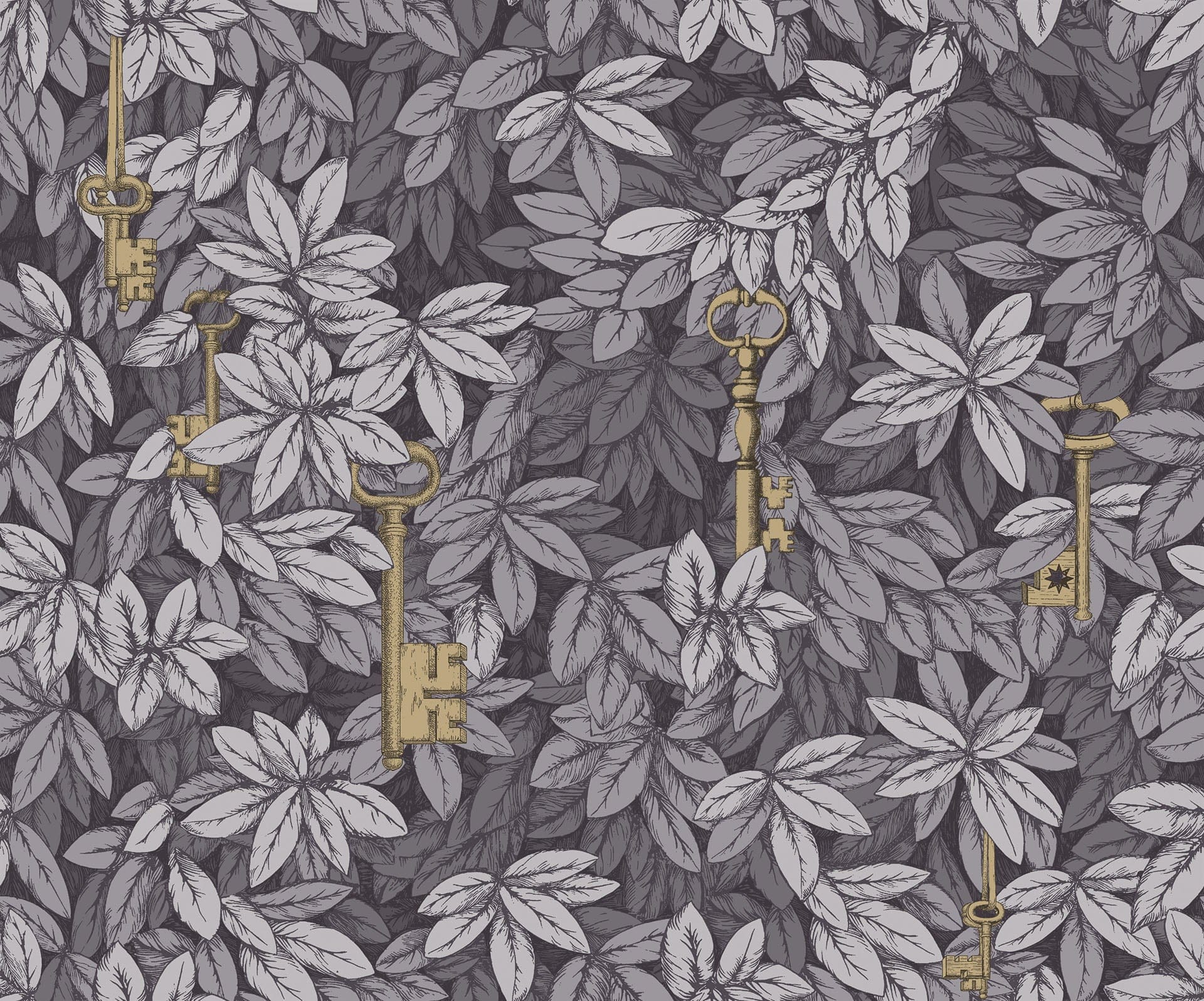 Cole & Son Chiavi Segrete - Slate Blue & Grey