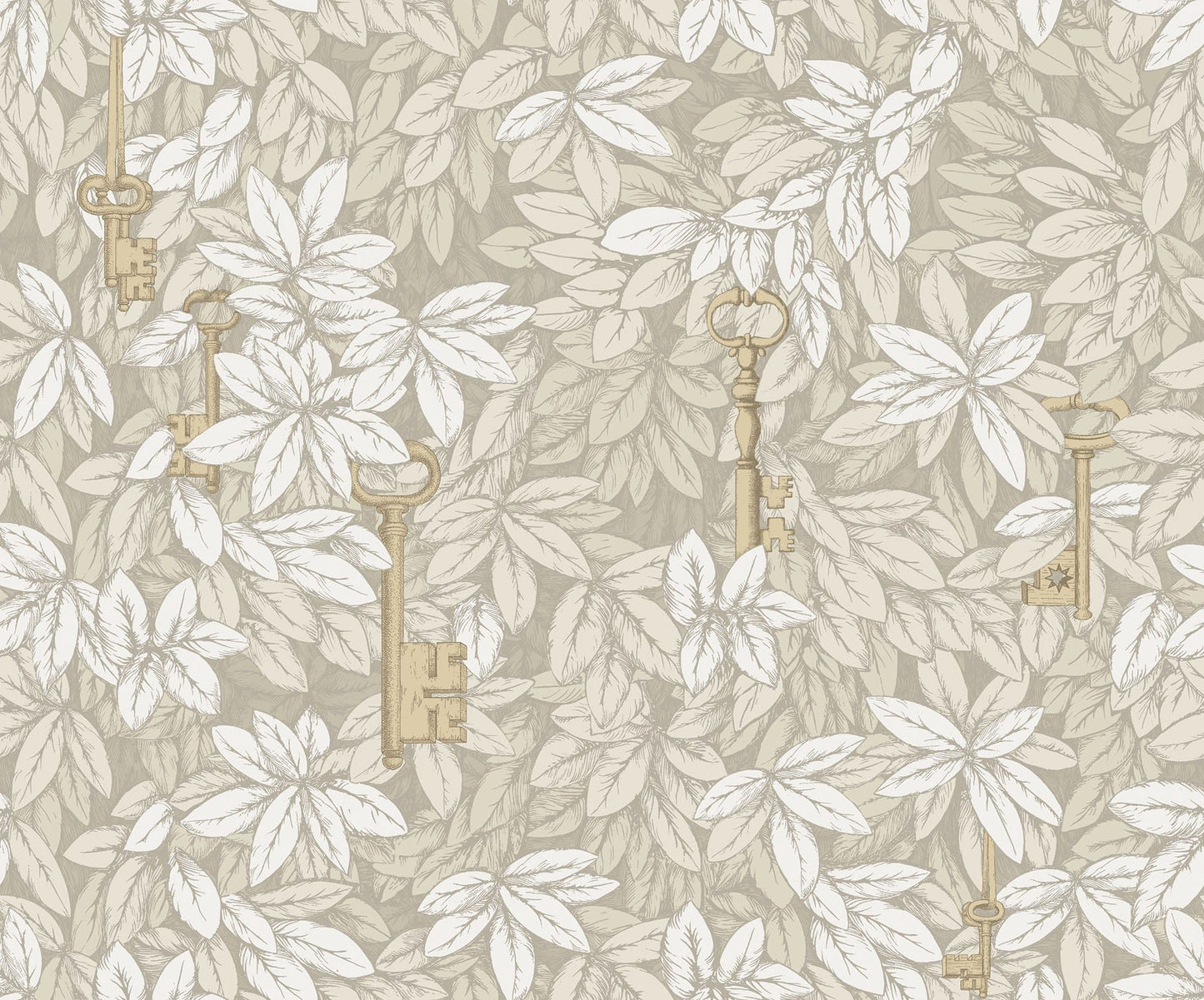 Cole & Son Chiavi Segrete - Parchment & Metallic Gold