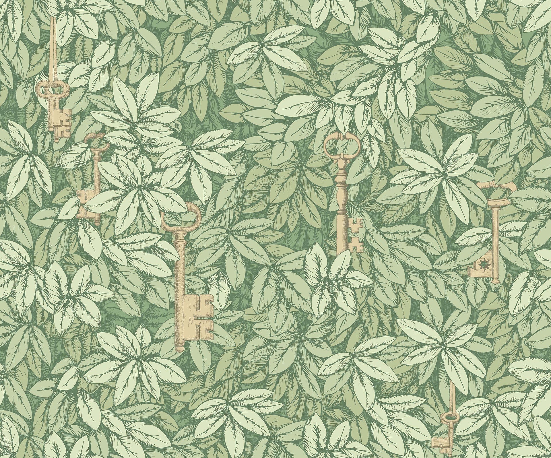 Cole & Son Chiavi Segrete - Olive
