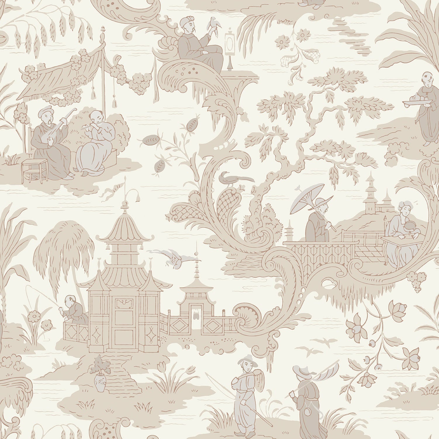 Cole & Son Chinese Toile - Parchment