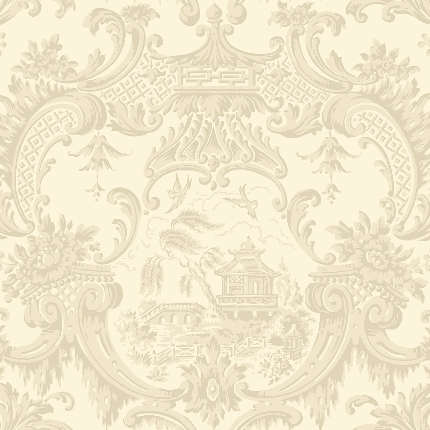 Cole & Son Chippendale China - Cream
