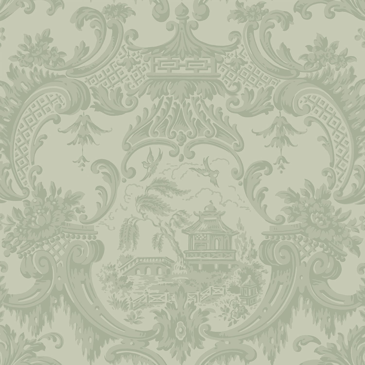 Cole & Son Chippendale China - Soft Olive