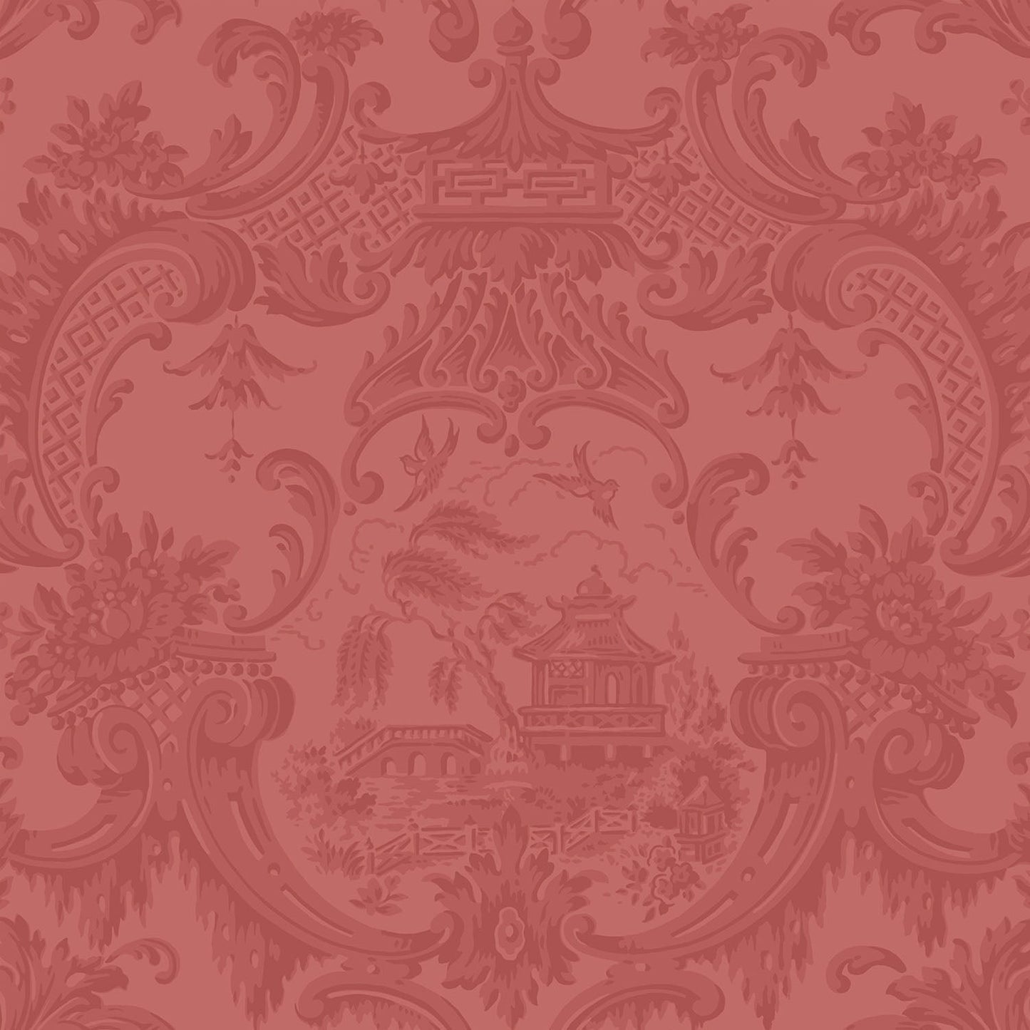 Cole & Son Chippendale China - Red