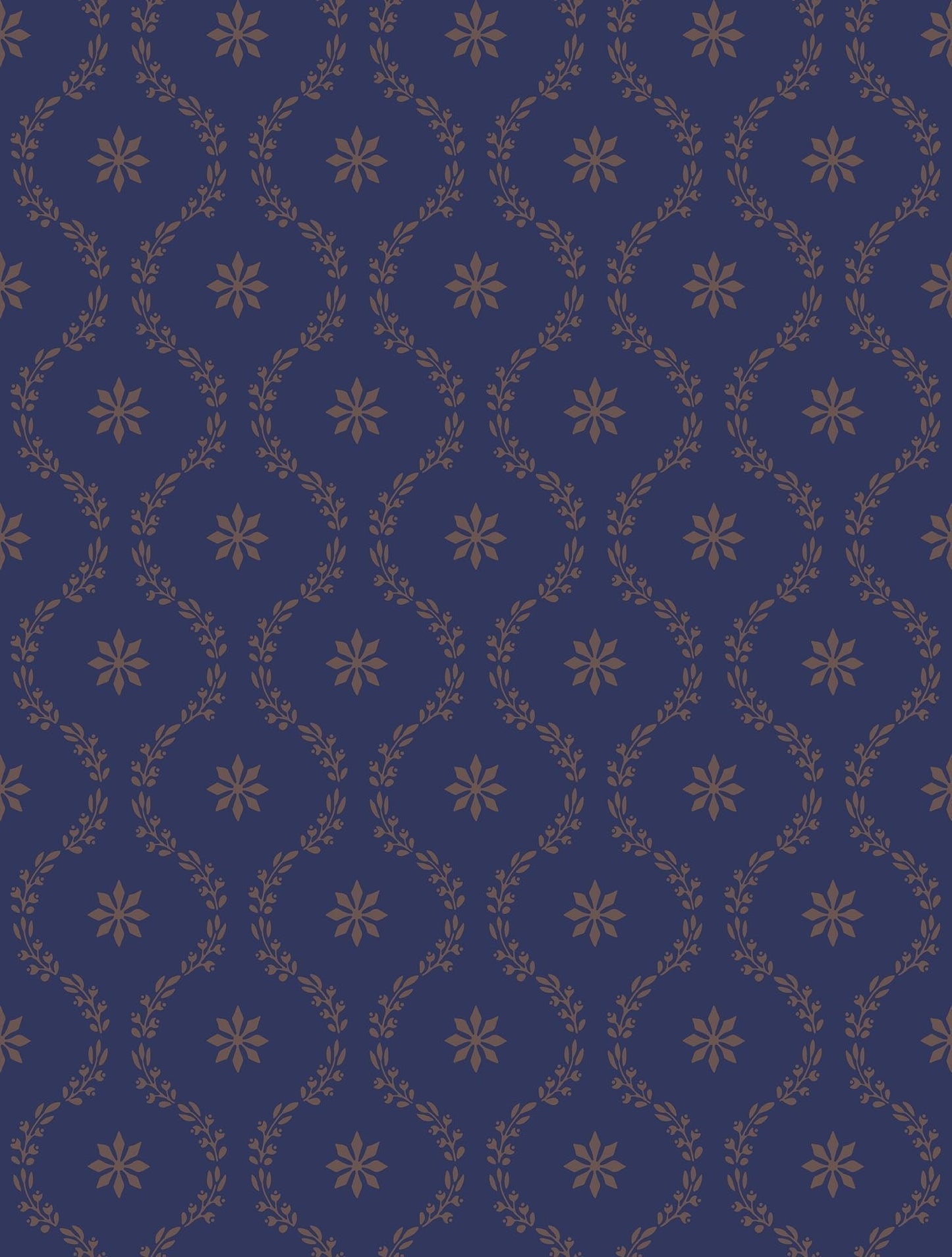Cole & Son Clandon - Metallic Gold on Midnight