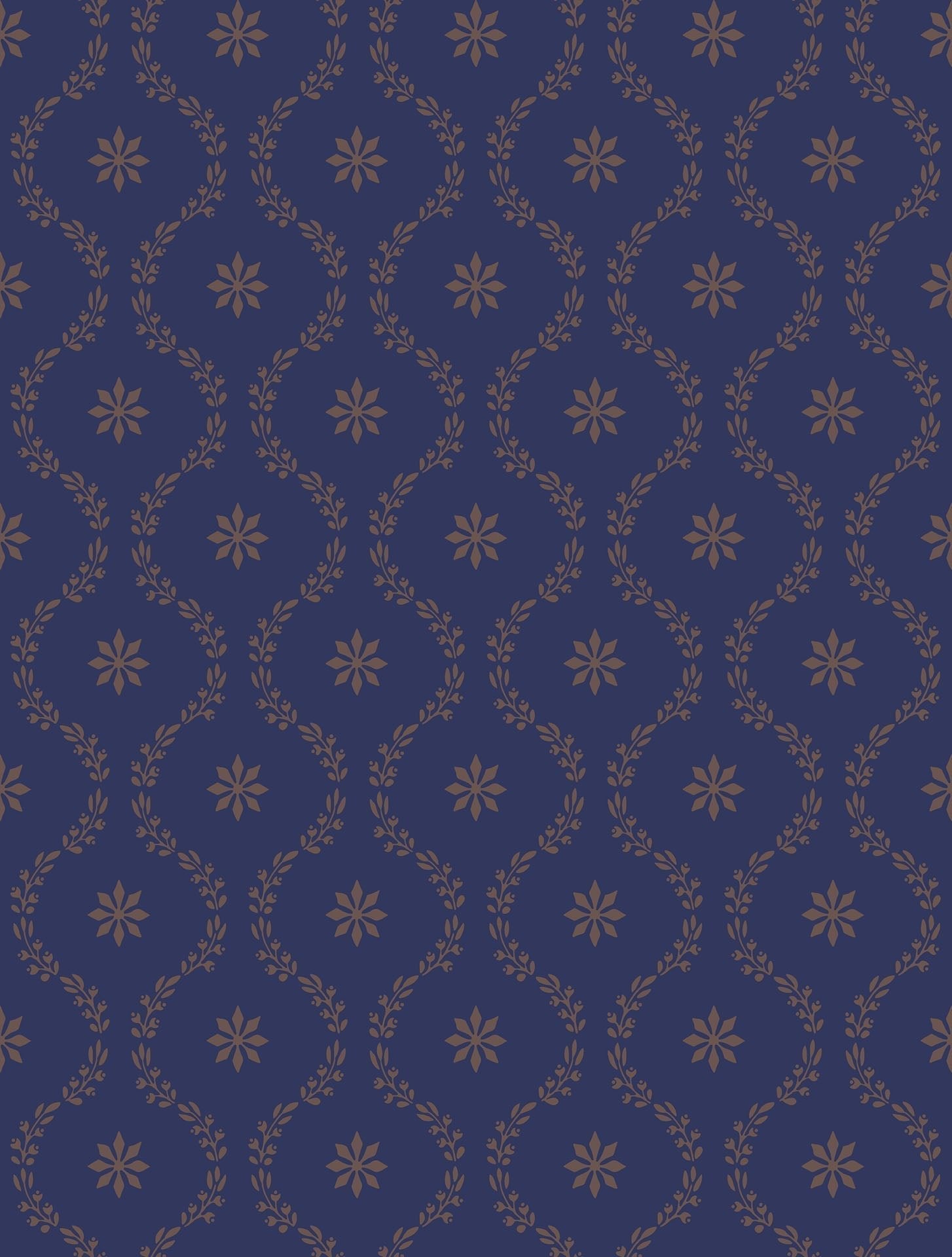 Cole & Son Clandon - Metallic Gold on Midnight