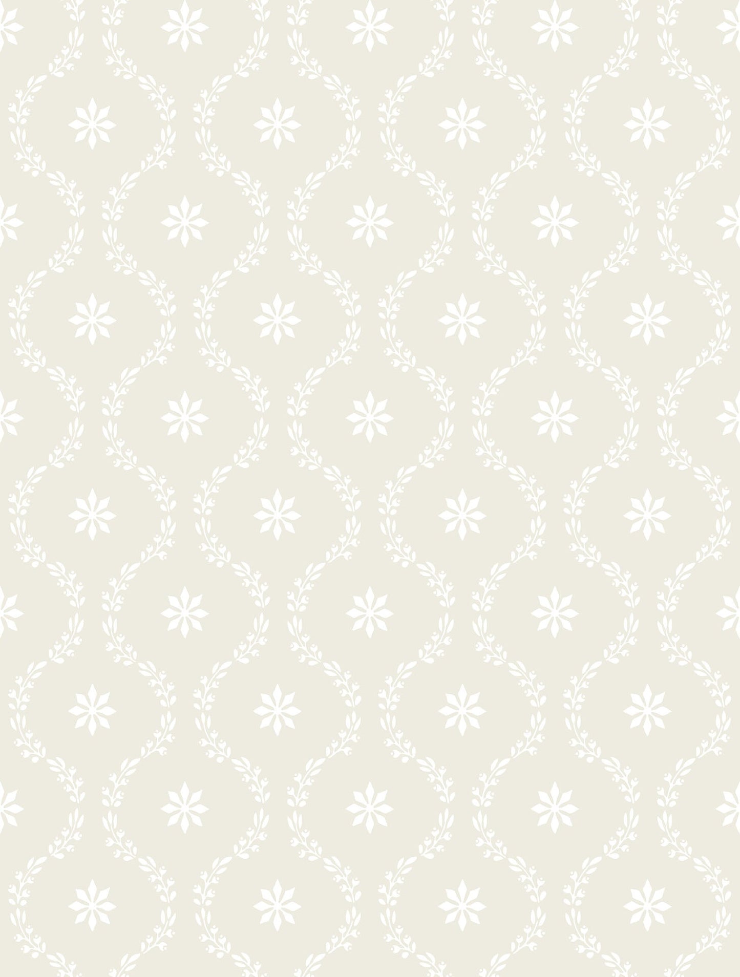 Cole & Son Clandon - Pale Cream on Cream