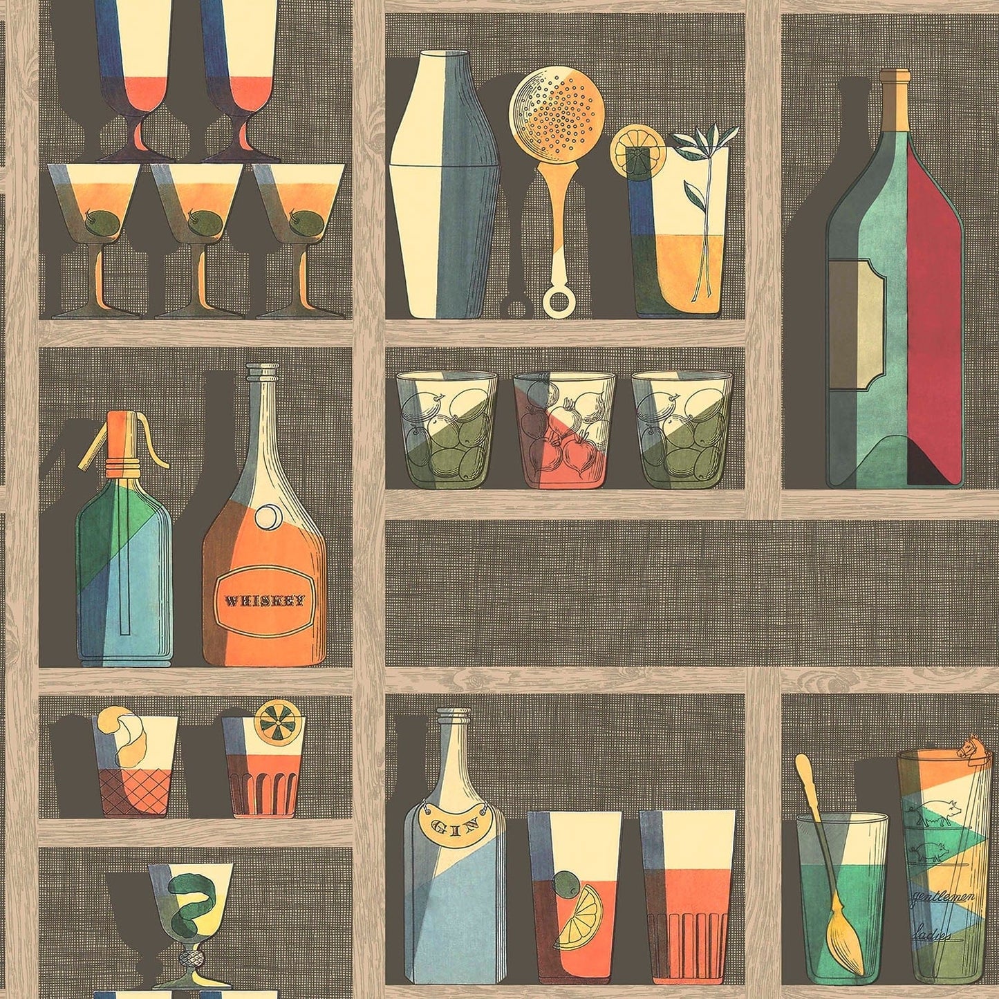 Cole & Son Cocktails wallpaper - Multi