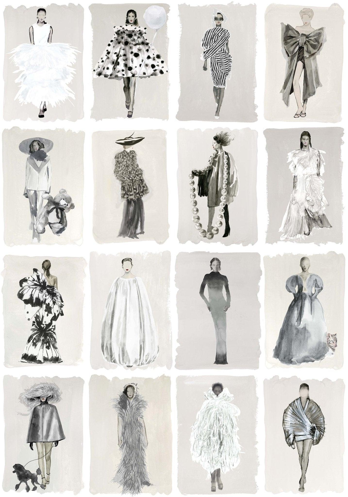 Cole & Son Couture Carousel - Monochrome Pearl