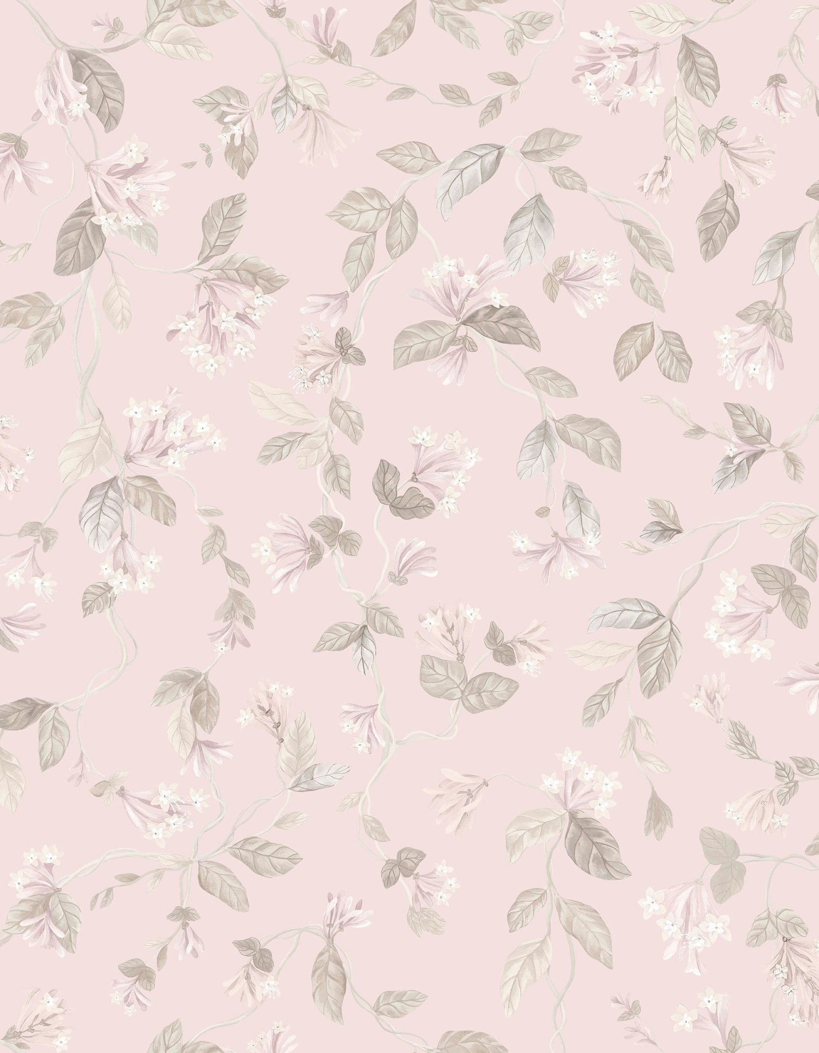 Cole & Son Flora - Stone on Rose Quartz