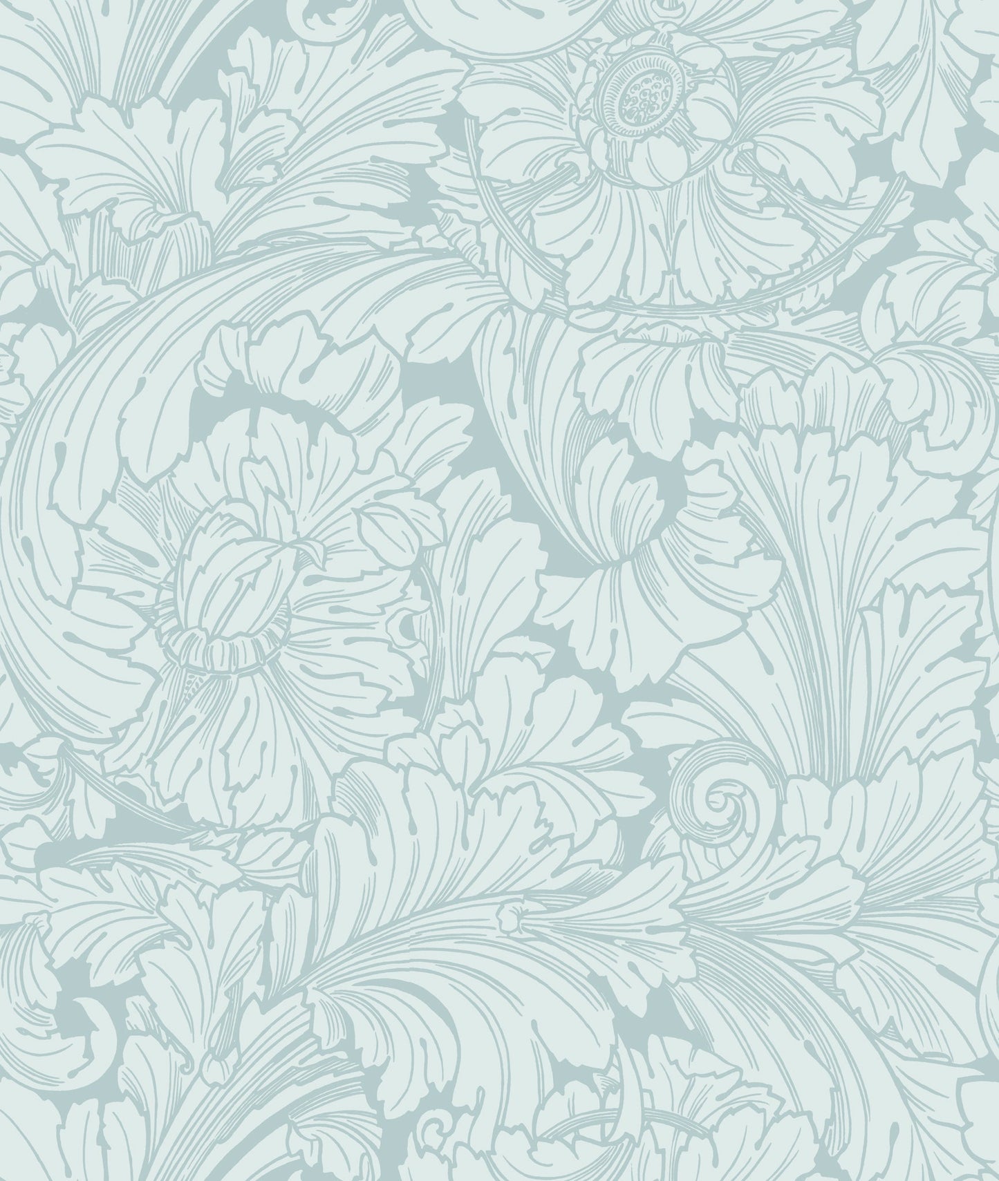 Cole & Son Acanthus wallpaper - Print Room Blue