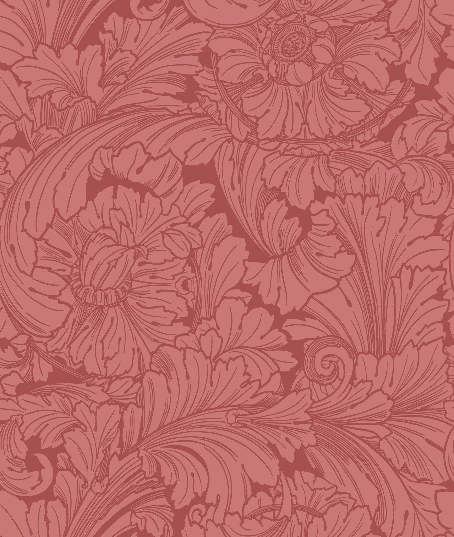 Cole & Son Acanthus - Stately Home Red