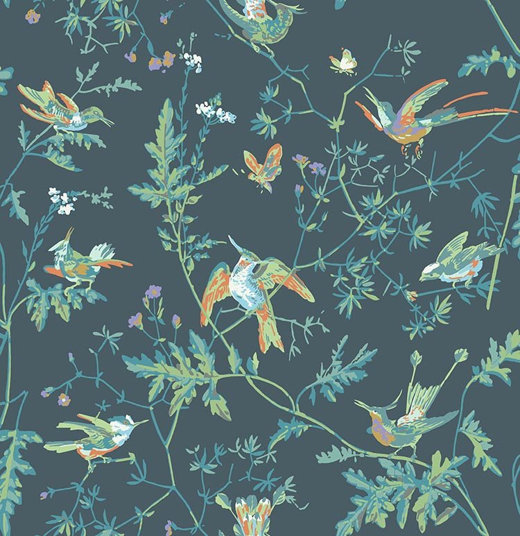 Cole & Son Hummingbirds - Viridian