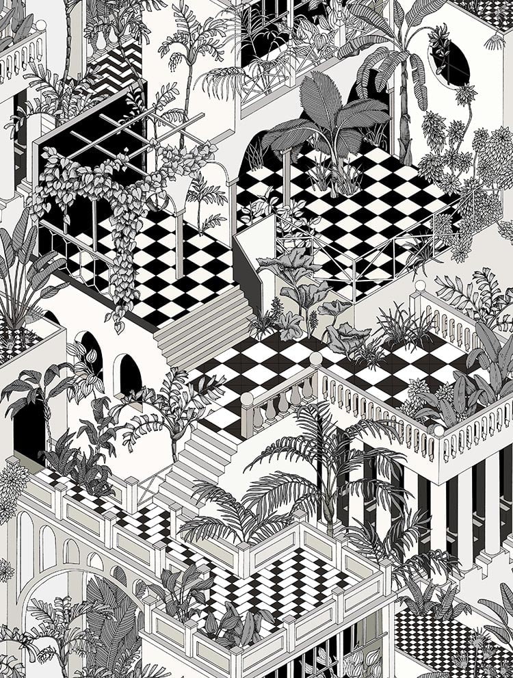 Cole & Son Miami - Soot & Snow