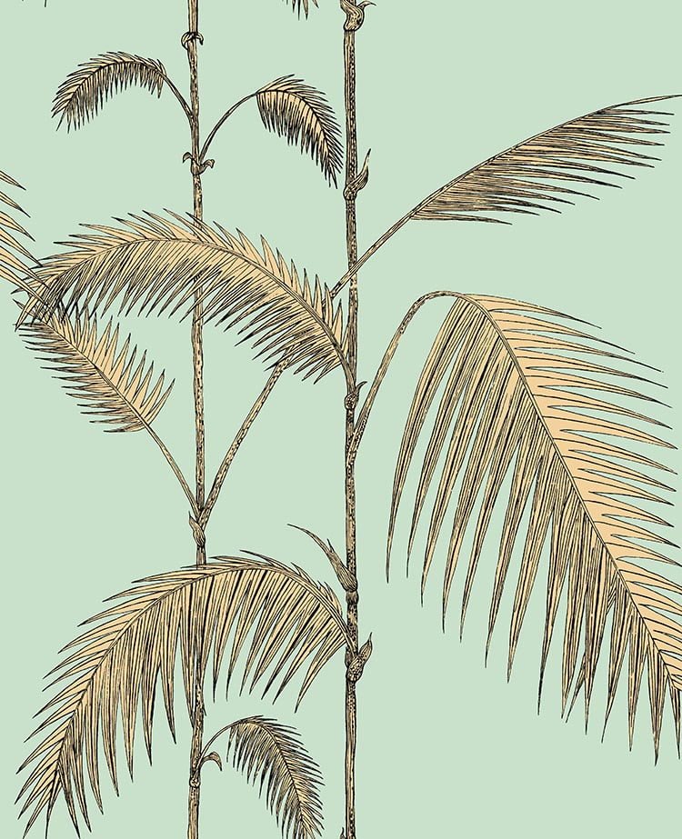 Cole & Son Palm Leaves - Mint & Yellow