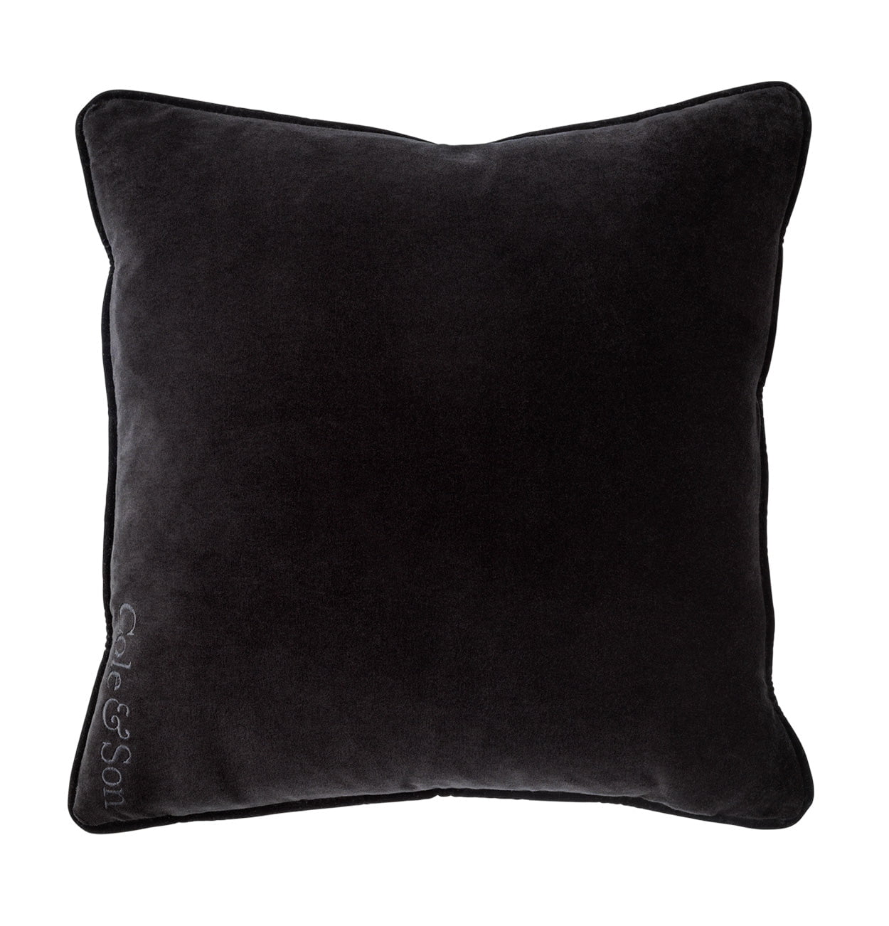 Cole & Son Palm Jungle Velvet Cushion with Velvet Piping - interior