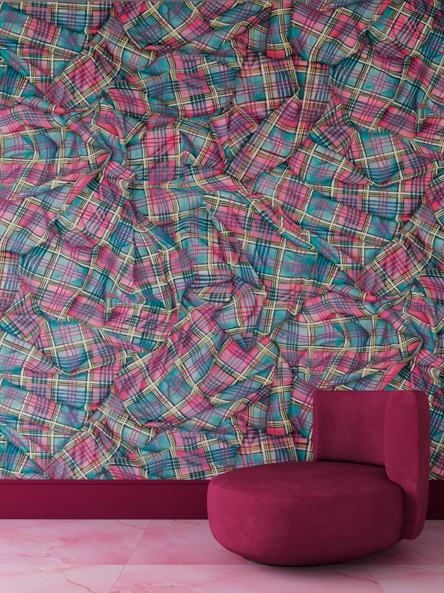Cole & Son Draped Tartan - interior