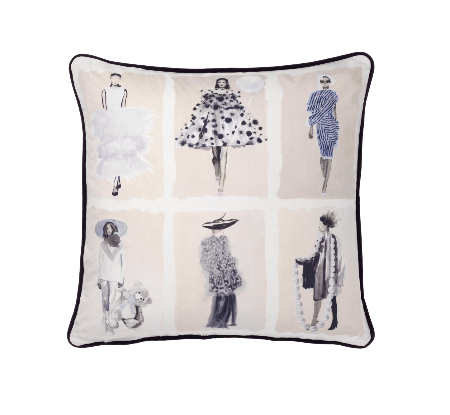 Cole & Son Couture Carousel Cushion Lavender - Grand 50cm x 50cm
