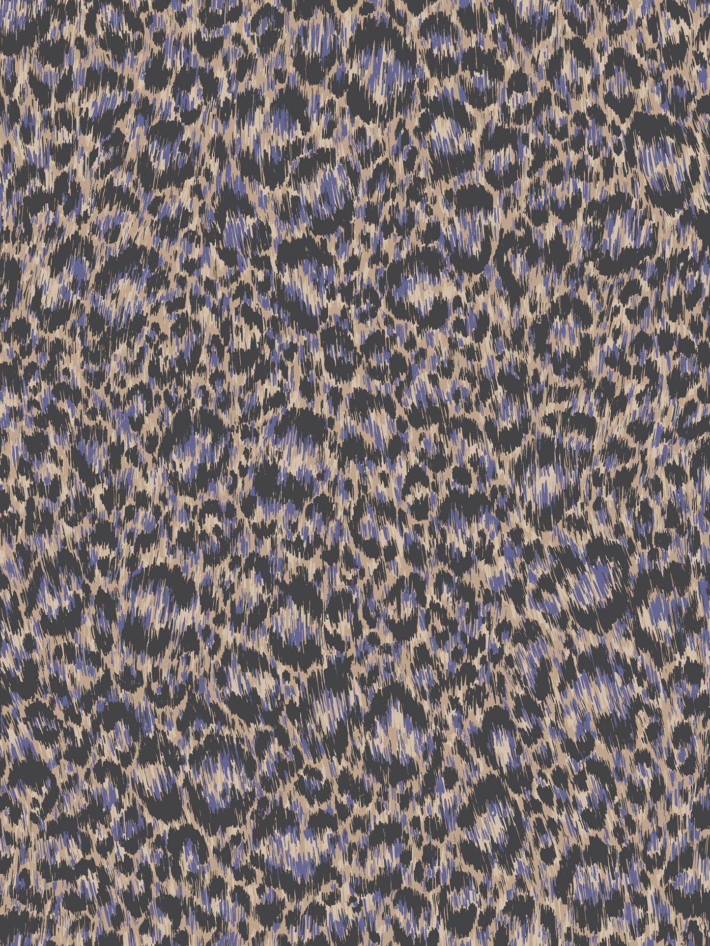 Cole & Son Hand-Painted Leopard - Sand & Violet