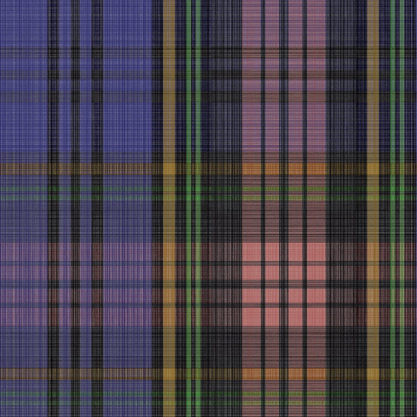 Cole & Son MacAndreas Tartan - Violet & Fluro Green