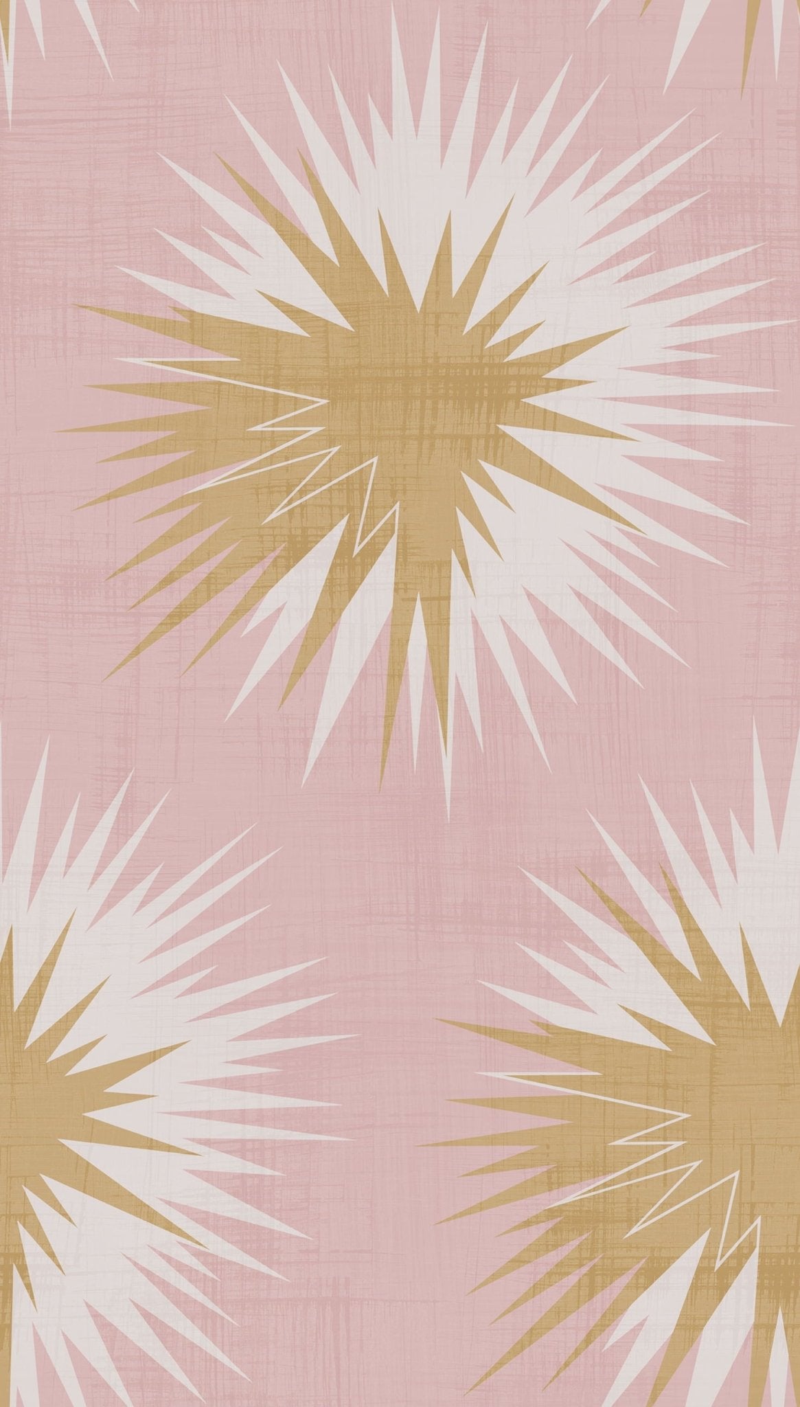 Cole & Son Soft Thistle wallpaper - Rose Quartz & Gold