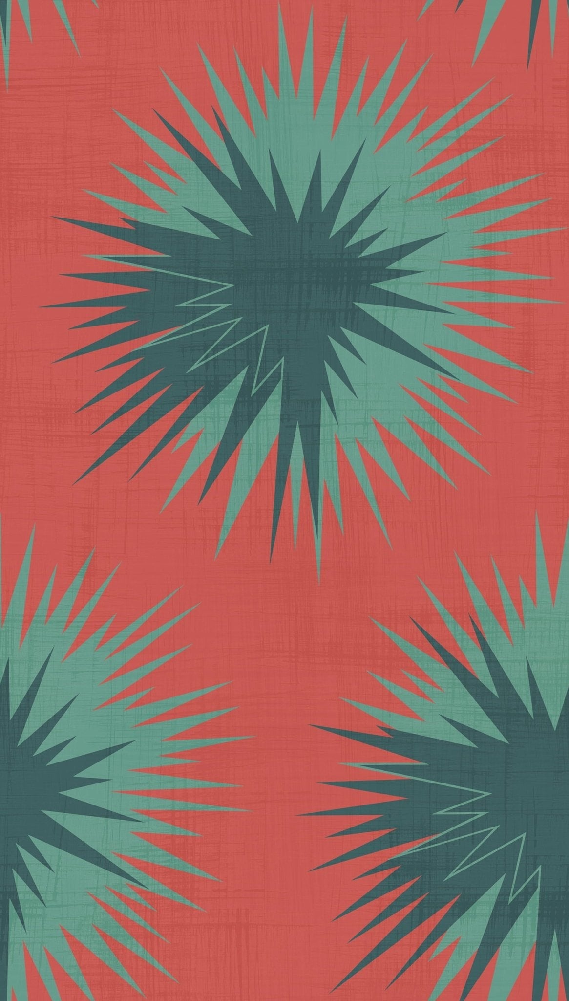 Cole & Son Soft Thistle - Blood Orange & Viridian