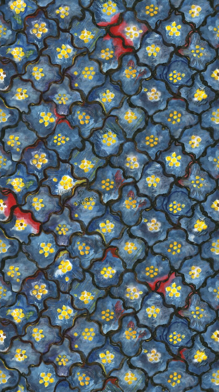 Cole & Son Vivienne Love Andreas wallpaper - Night Sky