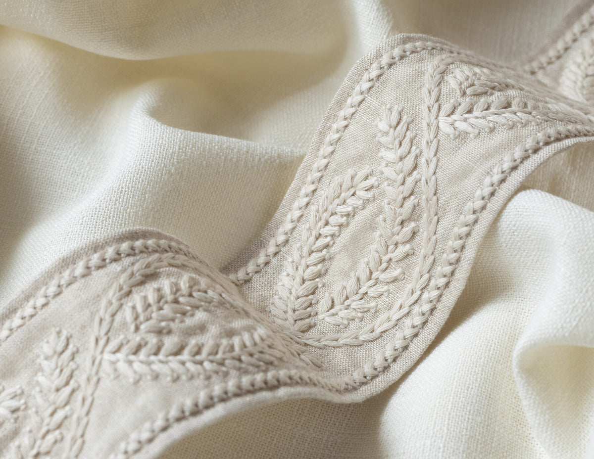 Samuel and Sons Corsica Embroidered Border — scenography