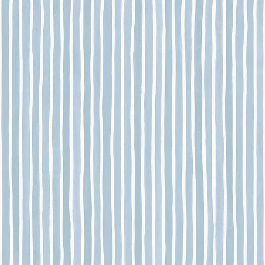 Cole & Son Croquet Stripe wallpaper - Powder Blue