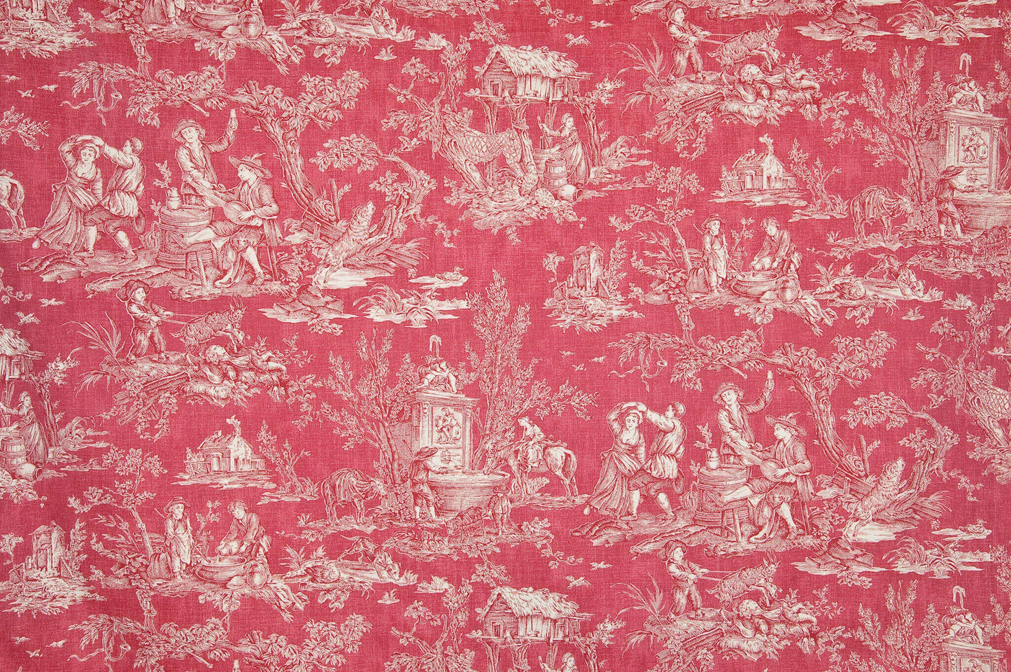 Pierre Frey Satin Coutances Negatif - Rouge