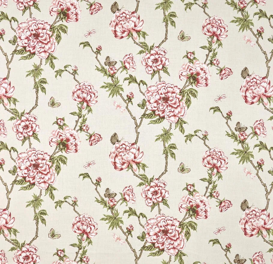 Pierre Frey Tree peony - Raspberry