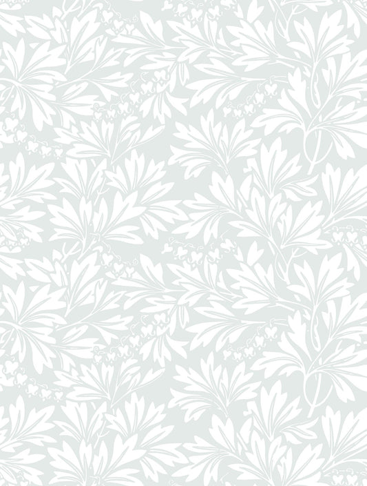 Cole & Son Dialytra wallpaper - Chalk on Pale Soft Olive