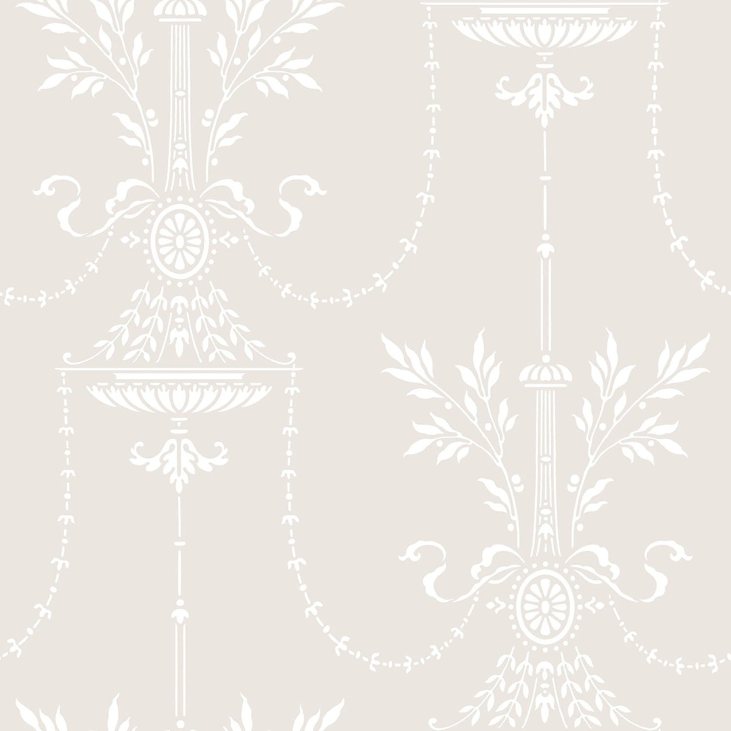 Cole & Son Dorset - Chalk on White
