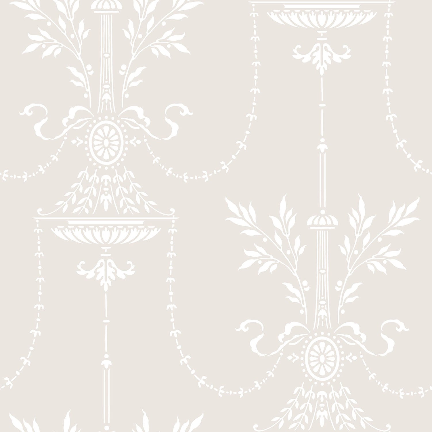 Cole & Son Dorset - Chalk on White
