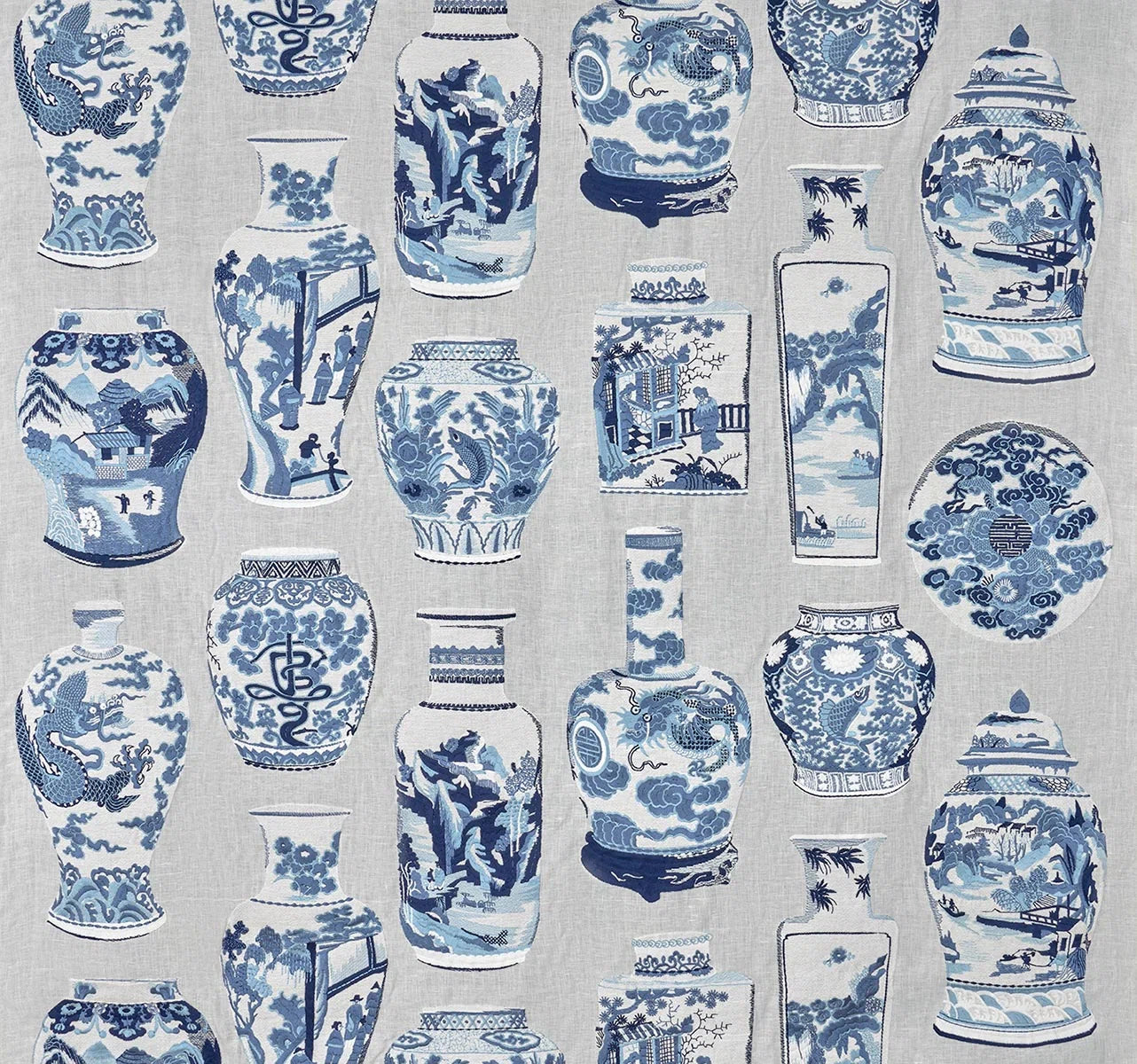 Pierre Frey Qinghua - Blue Porcelain