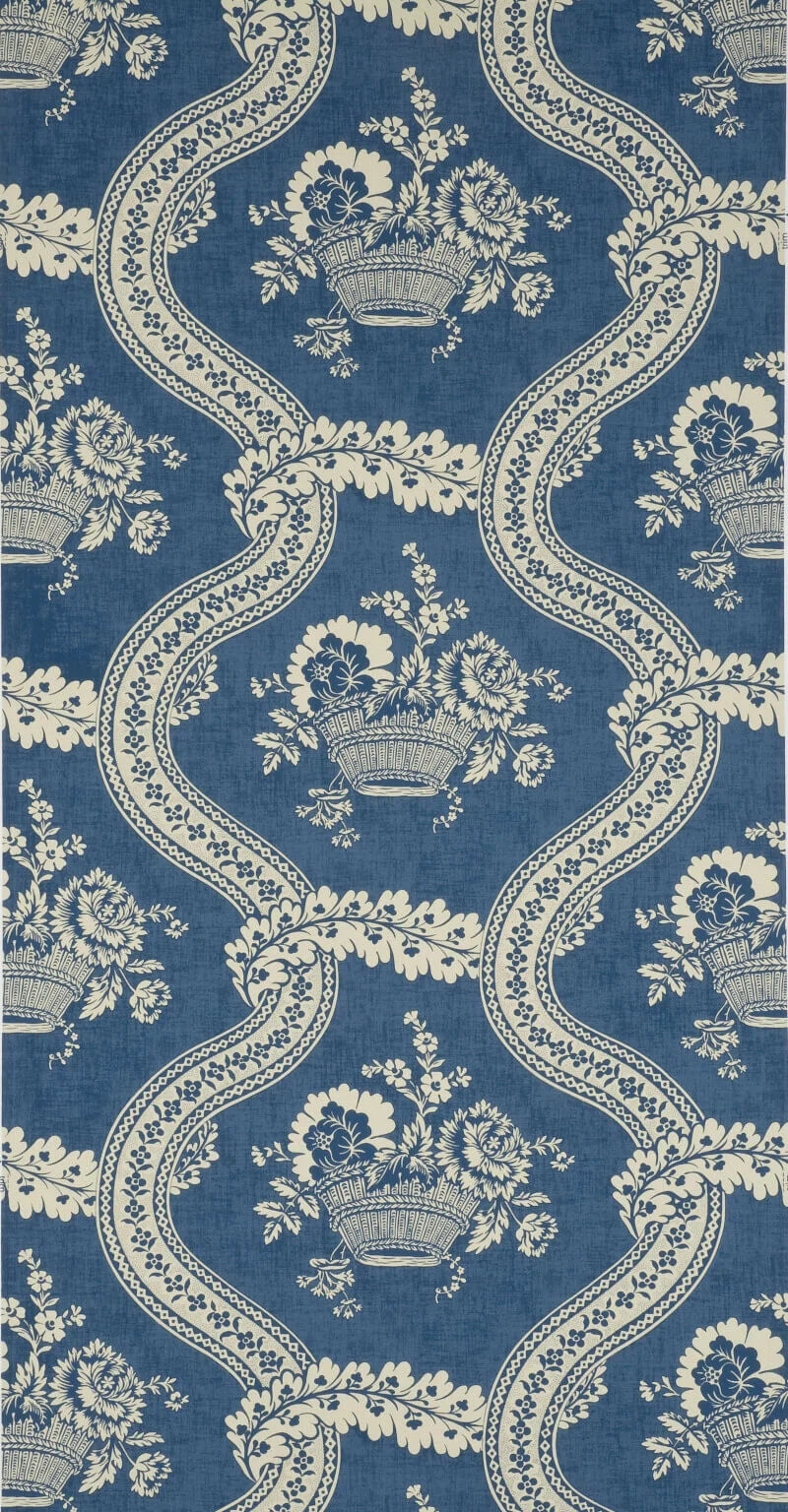 Pierre Frey Les Paniers Fleuris - Bleu Ancien