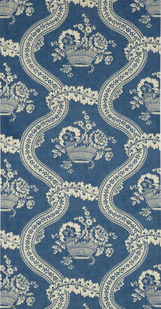 Pierre Frey Les Paniers Fleuris - Bleu Ancien