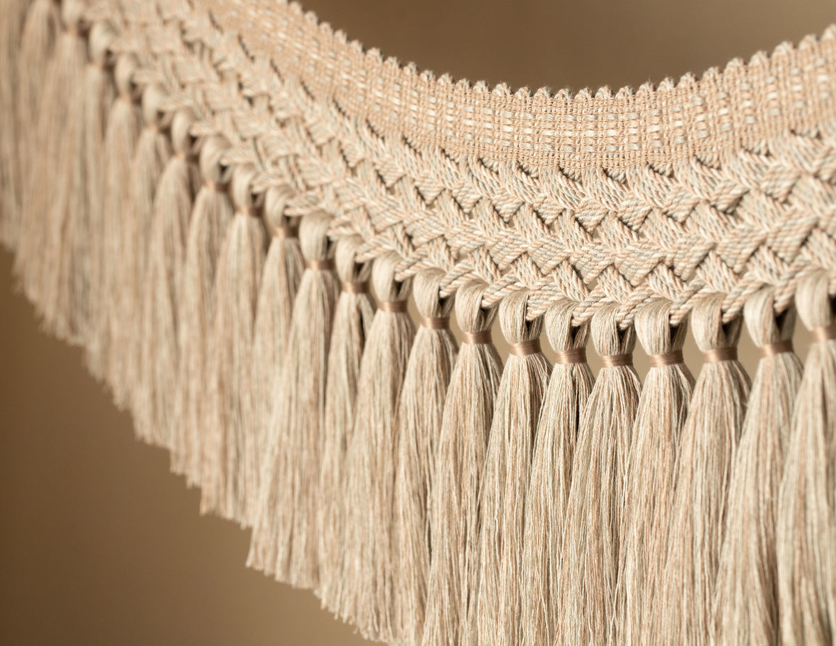 Samuel and Sons Édelie Linen Tassel Skirt Fringe — scenography