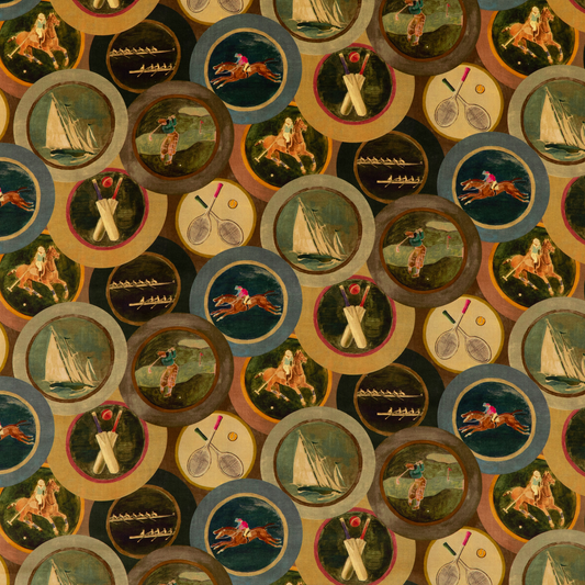 Mulberry Home | Sporting Life Velvet fabric - Woodsmoke