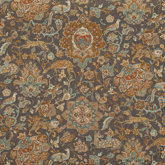 Mulberry Home | Wild Things fabric - Woodsmoke