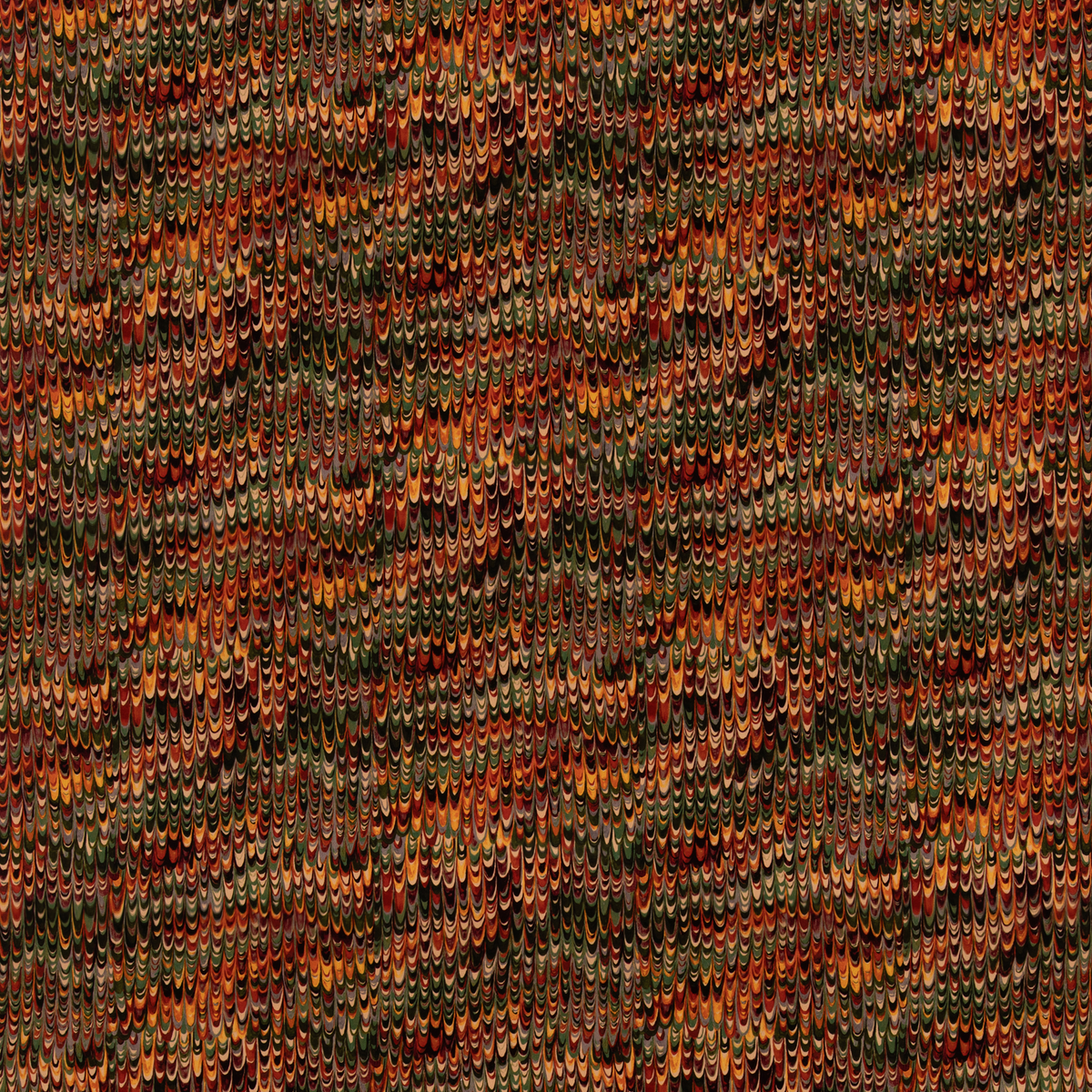 Mulberry Home | End Paper Velvet fabric - Red/Green
