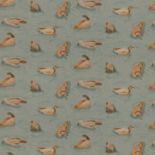 Mulberry Home | Duck Pond fabric - Teal