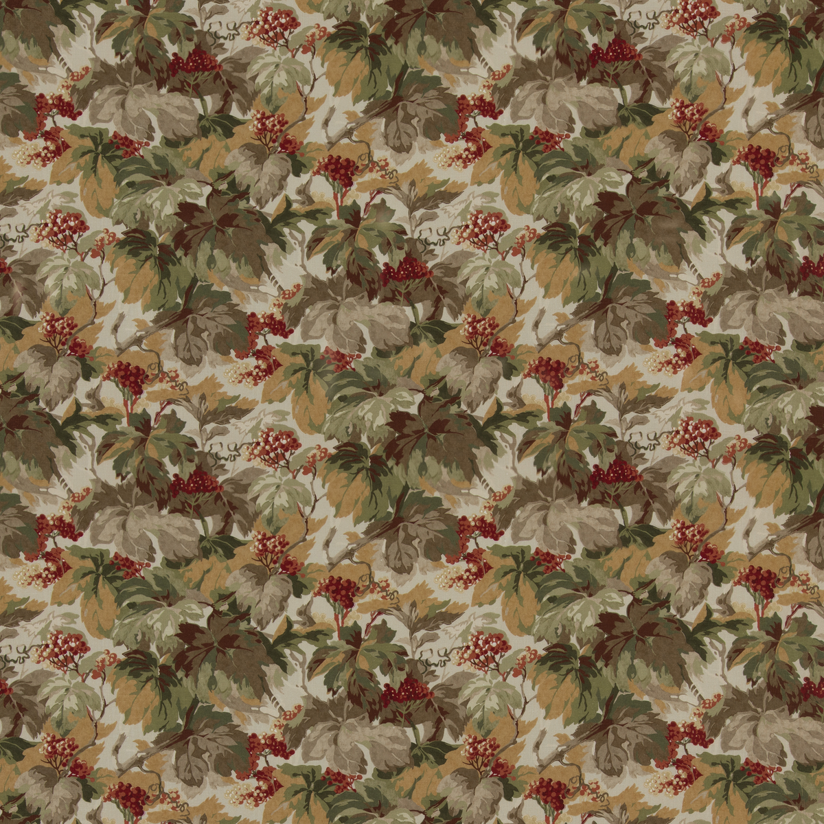 Mulberry Home | Country Walk fabric - Red/Green
