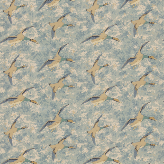 Mulberry Home | Forest Ducks fabric - Blue