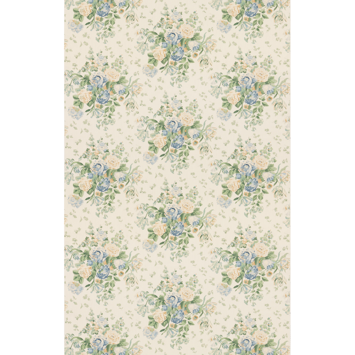 Mulberry Home | New Floral Bouquet fabric - Blue/Green