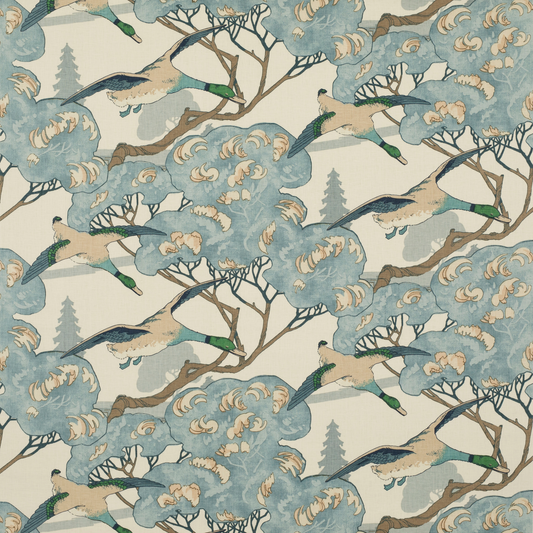 Mulberry Home | Flying Ducks fabric - Blue