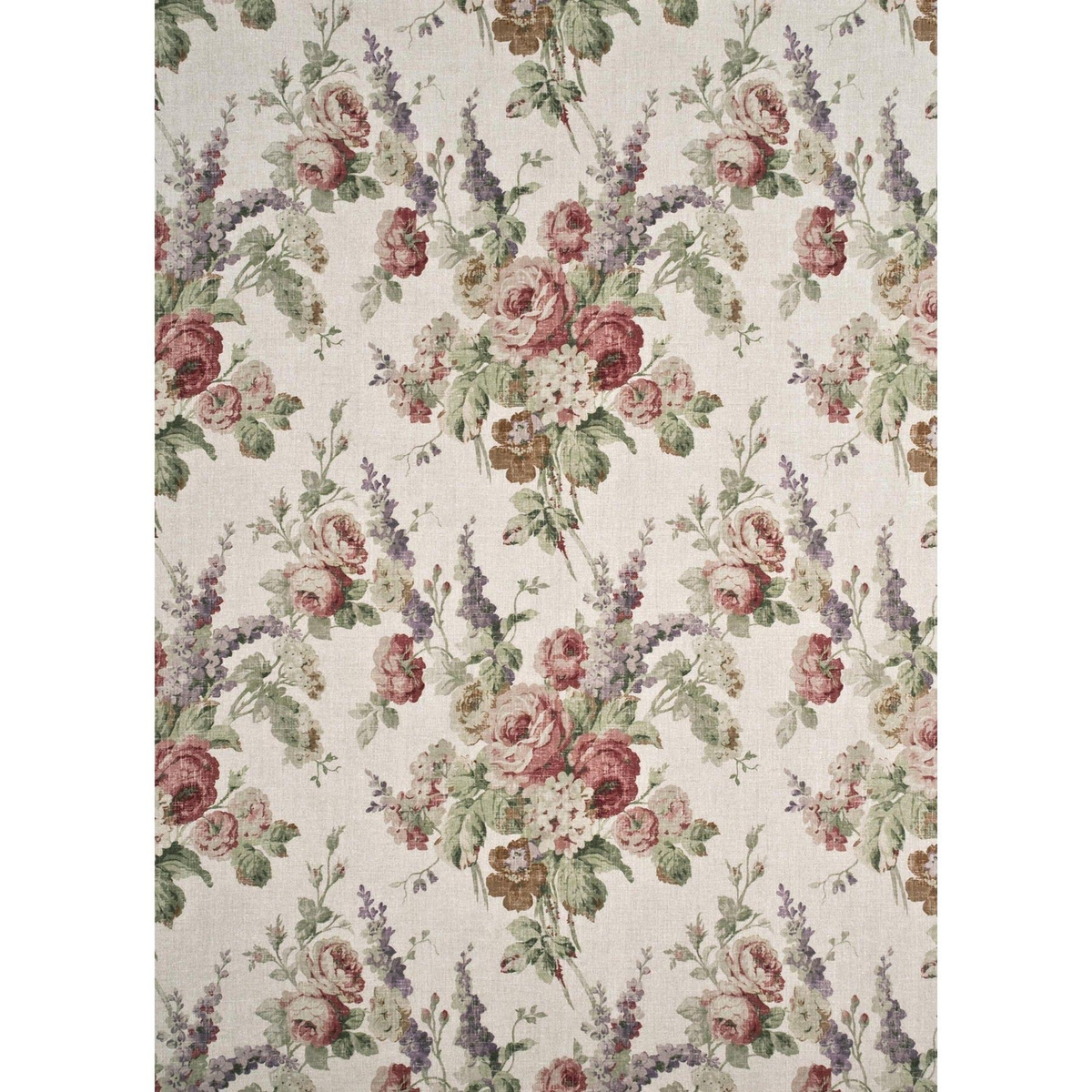 Mulberry Home | Vintage Floral fabric - Rose/Green